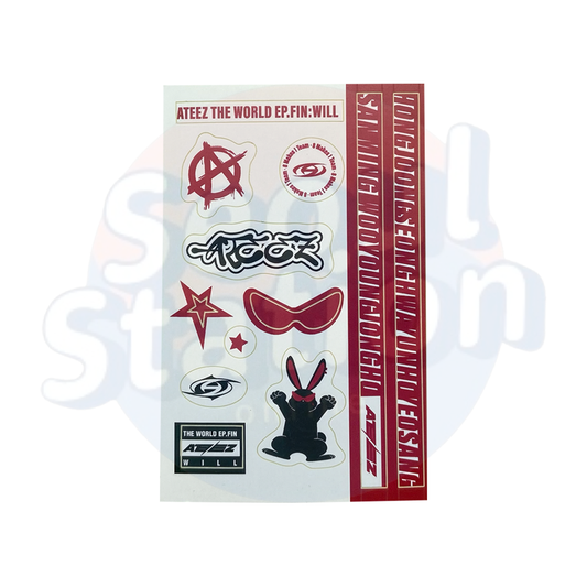 ATEEZ - THE WORLD EP.FIN: WILL - Tin Case Sticker Sheet
