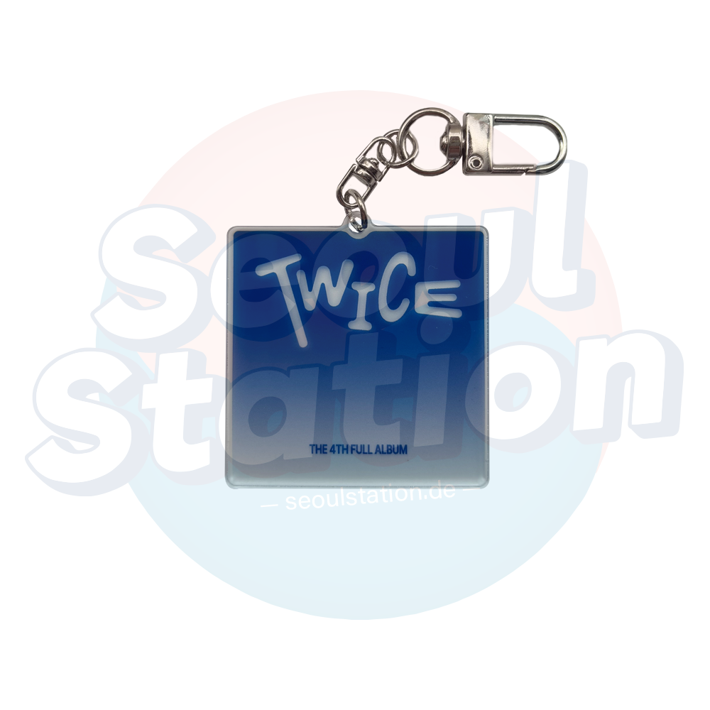 TWICE - 4th Full Album 'THIS IS FOR' - Key Chain Blue