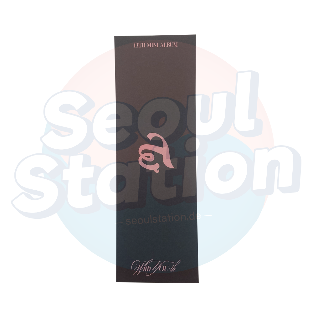 TWICE - 13th Mini Album: 'With YOU-th' - Soundwave Bookmark 2