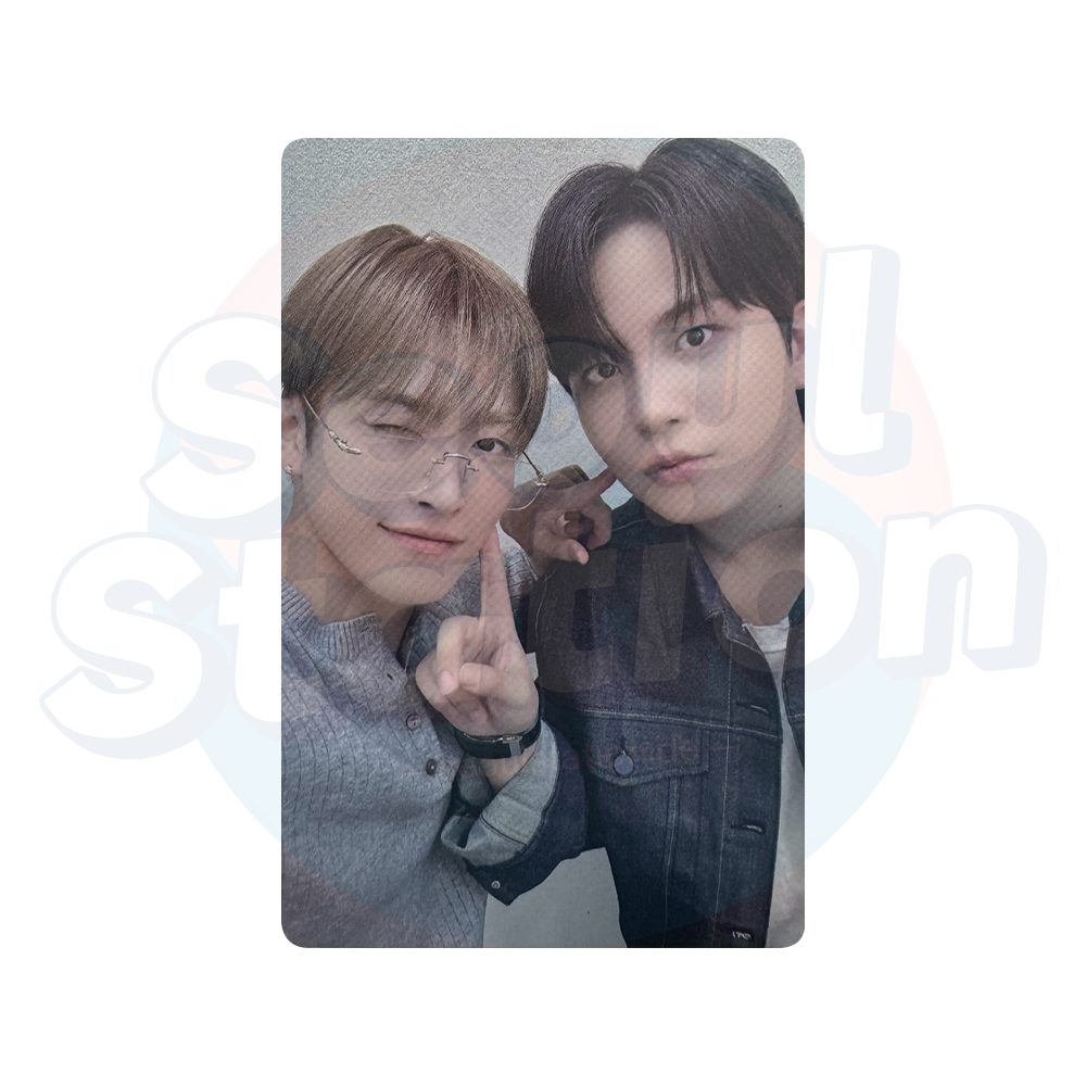 ATEEZ - GOLDEN HOUR Part.3 - TOKTOQ Lucky Draw Double Sided UNIT Photocard hongjoong & jongho