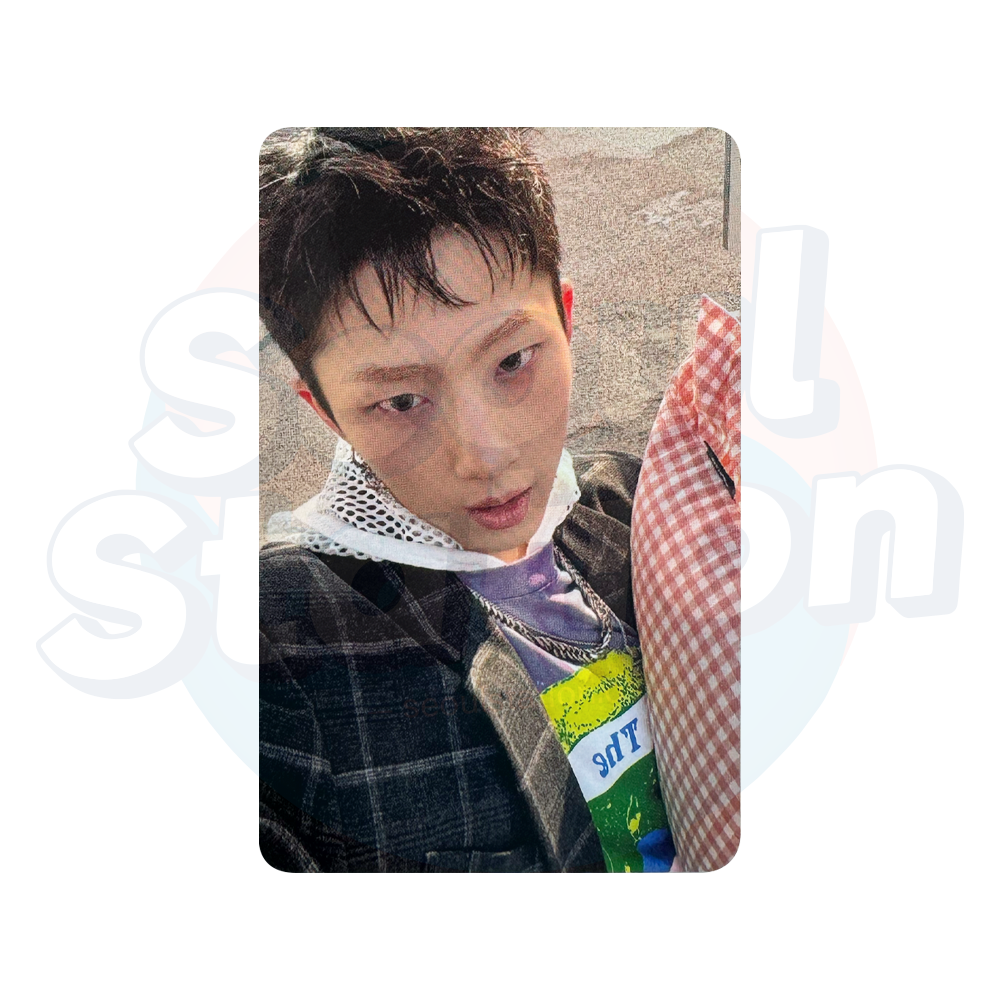 P1Harmony - 8th Mini Album 'DUH!' - APPLE MUSIC Photo Card (GREEN BACK) jiung