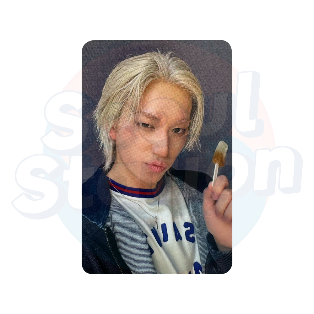 P1Harmony - 8th Mini Album 'DUH!' - APPLE MUSIC Photo Card (GREY BACK) theo