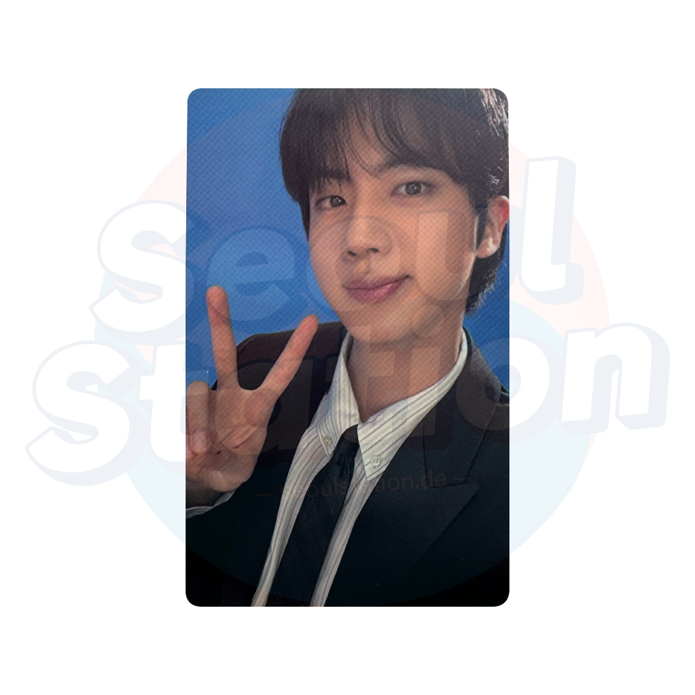 JIN - ECHO - WEVERSE WVG POB Photo Card (Blue back) peace sign