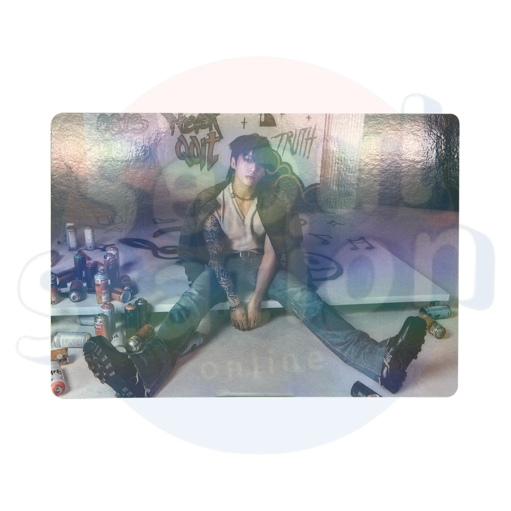 Jung Kook - GOLDEN WEVERSE Holo Standing Photo horizontal