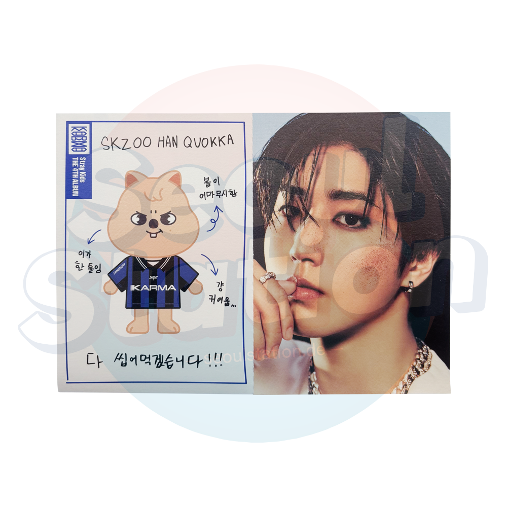 STRAY KIDS - KARMA - SKZOO Album Ver. - SKZOO Profile Card Han Quokka