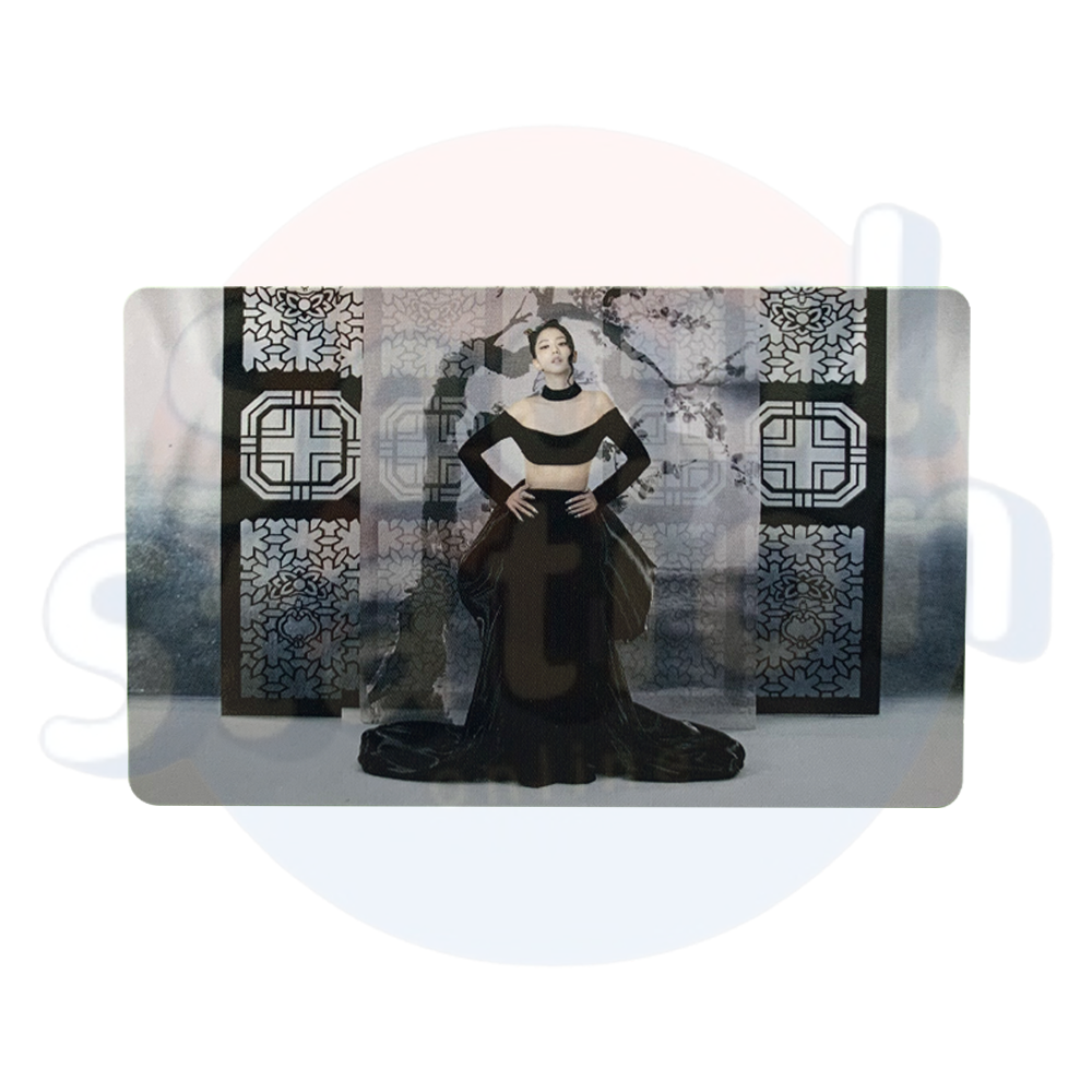 JISOO - ME - WEVERSE Photo Card black & white