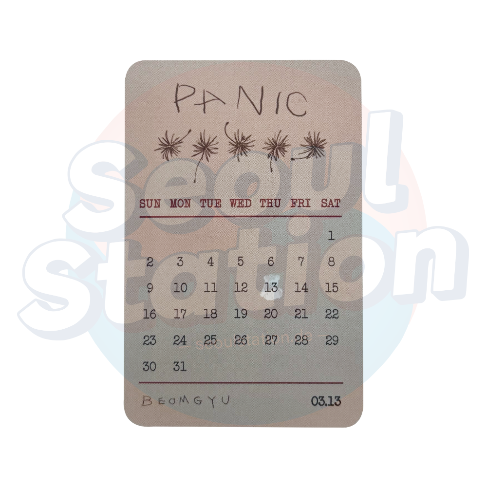 BEOMGYU - Mixtape 'PANIC' - Yes24 Photo Card Back