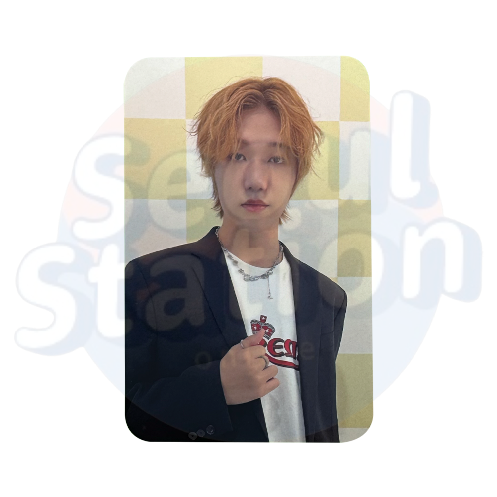 P1Harmony - 'P1ay P1ay P1ay' - 3rd Anniversary Pop-Up Store Official Trading Card - JONGSEOB Ver. holding jacket