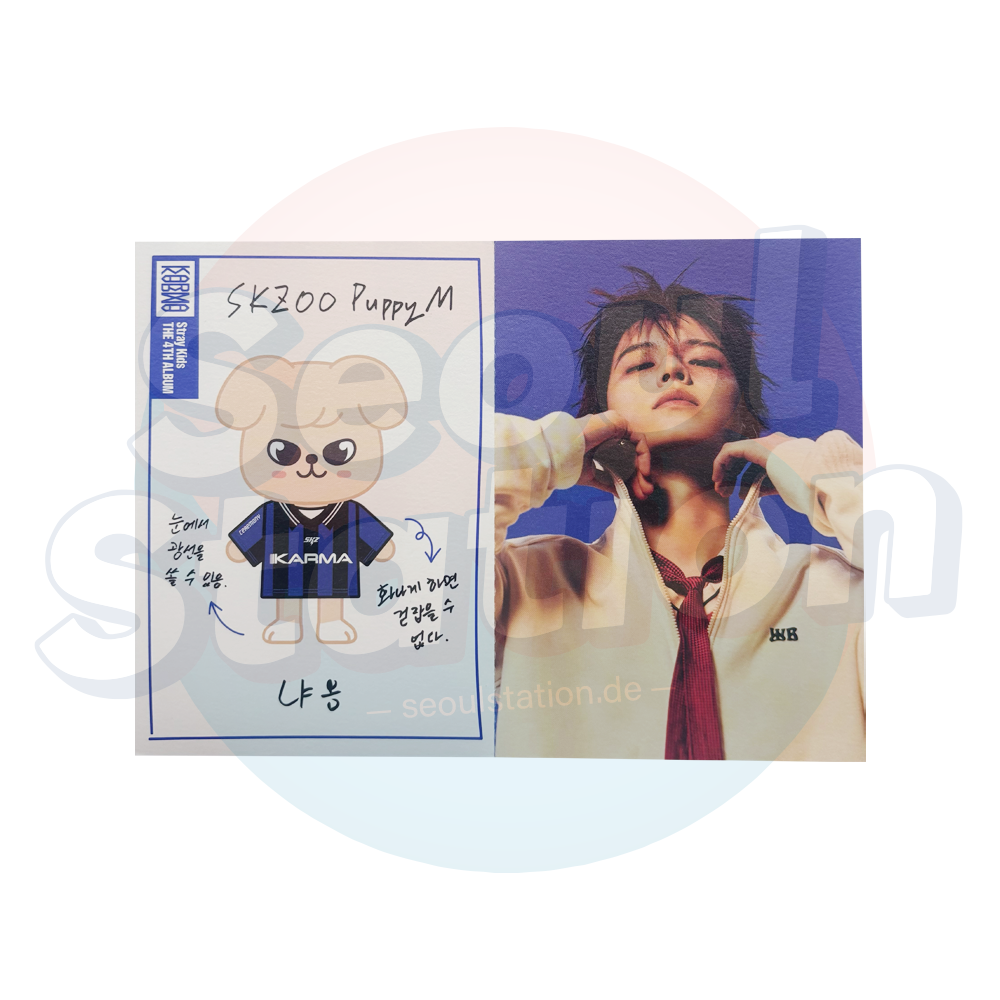 STRAY KIDS - KARMA - SKZOO Album Ver. - SKZOO Profile Card PuppyM