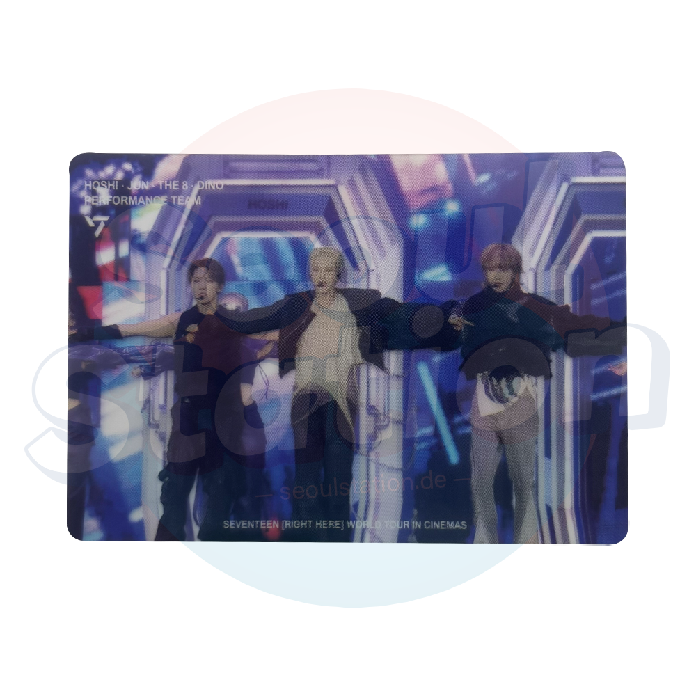 SEVENTEEN - 'RIGHT HERE' WORLD TOUR (IN) CINEMA Program Book - transparent Unit Photo Card Performance Team