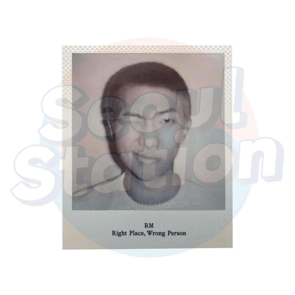 RM - RIGHT PLACE, WRONG PERSON - WEVERSE Early Bird Gift - Polaroid