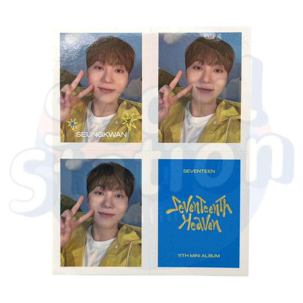 SEVENTEEN - SEVENTEENTH HEAVEN - WEVERSE 4-Cut Sticker - CARAT Ver. seungkwan