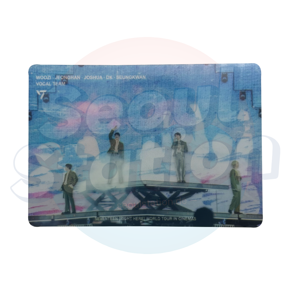 SEVENTEEN - 'RIGHT HERE' WORLD TOUR (IN) CINEMA Program Book - transparent Unit Photo Card Vocal Unit