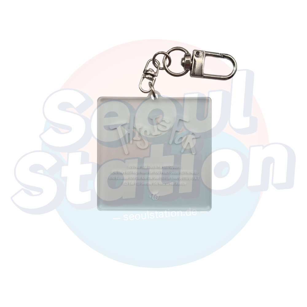 TWICE - 4th Full Album 'THIS IS FOR' - Key Chain White