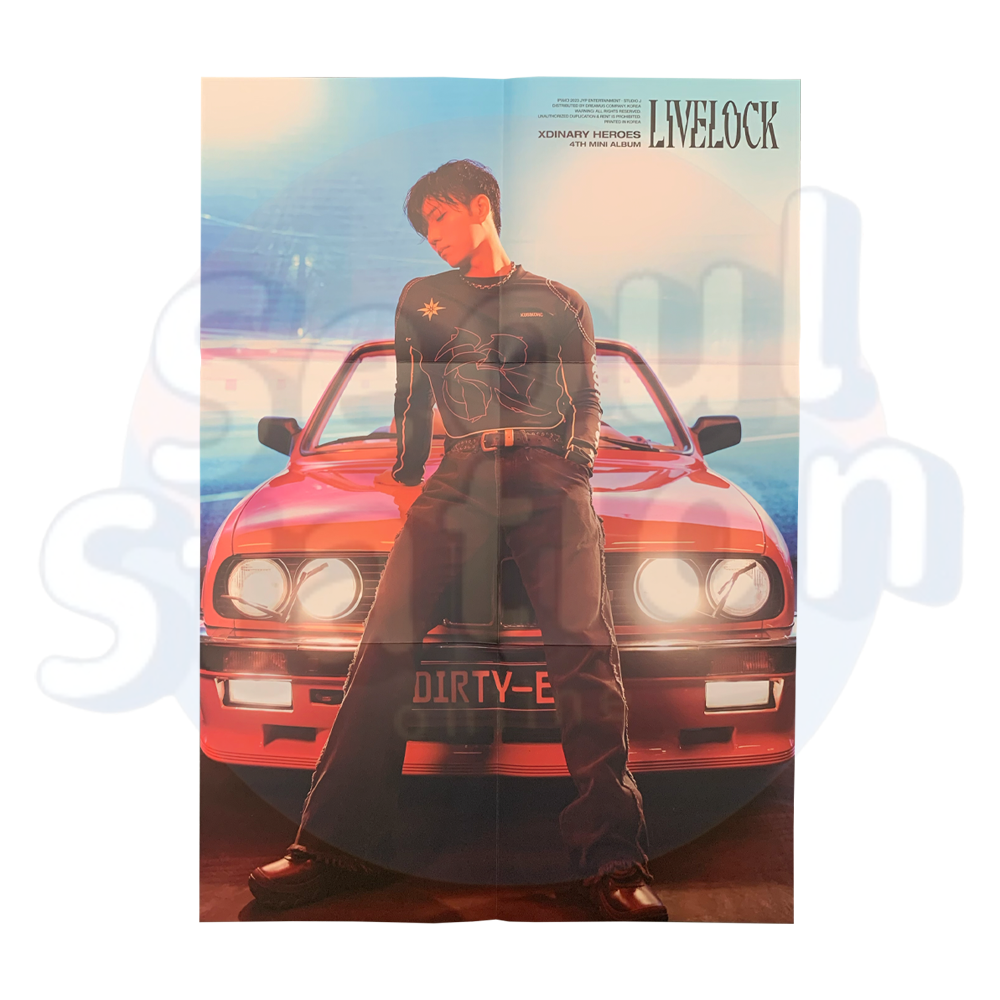 Xdinary Heroes - LIVELOCK - Folded Poster gunil