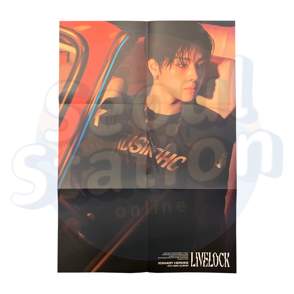 Xdinary Heroes - LIVELOCK - Folded Poster jungsu