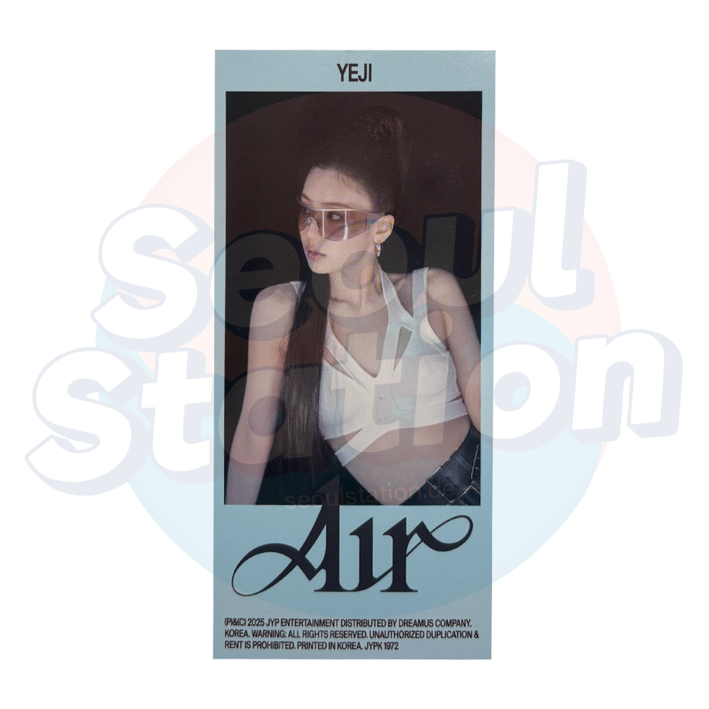 YEJI (Itzy) - AIR - JYP Bookmark