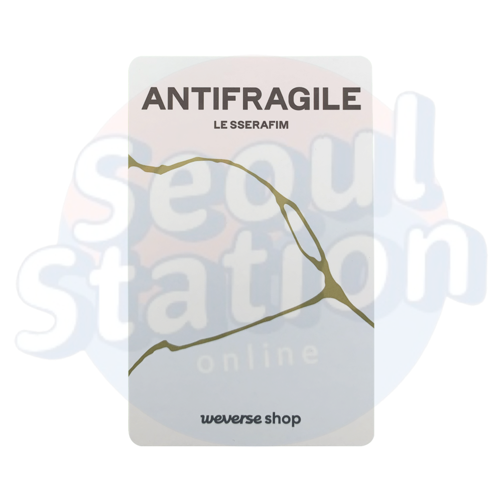 LE SSERAFIM - ANTIFRAGILE - WEVERSE Photo Card (White back) - Snow Ver.