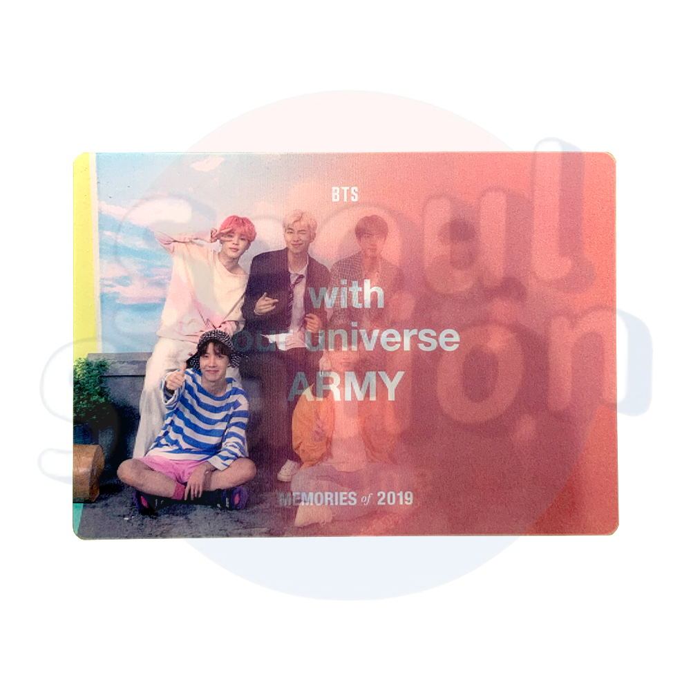 BTS - MEMORIES OF 2019 - WEVERSE Lenticular Standing Photo