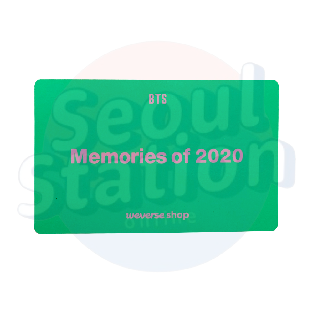 BTS - Memories of 2020 - WEVERSE Group Photo Card