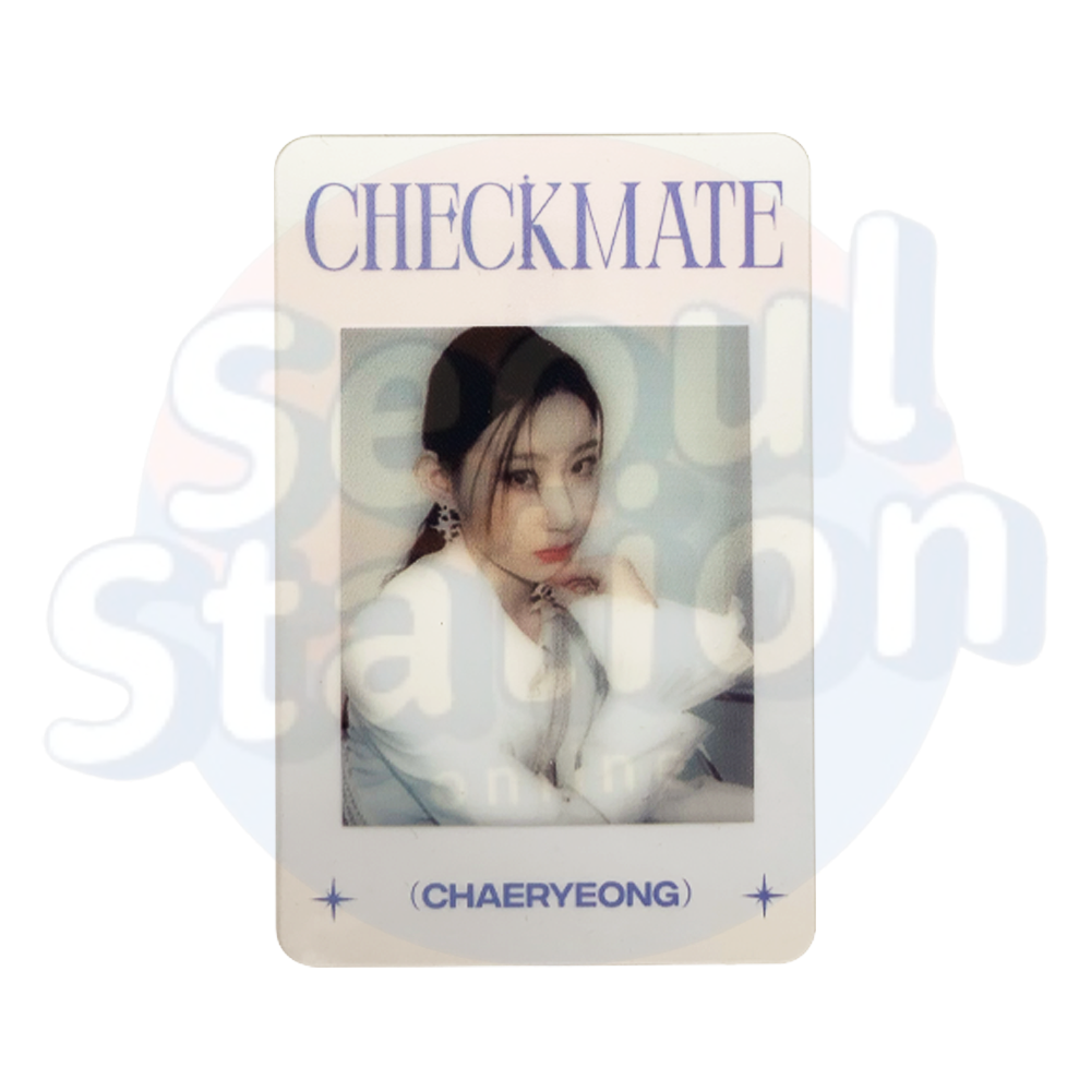 ITZY - CHECKMATE - Limited Edition Clear Photo Card chaeryeong