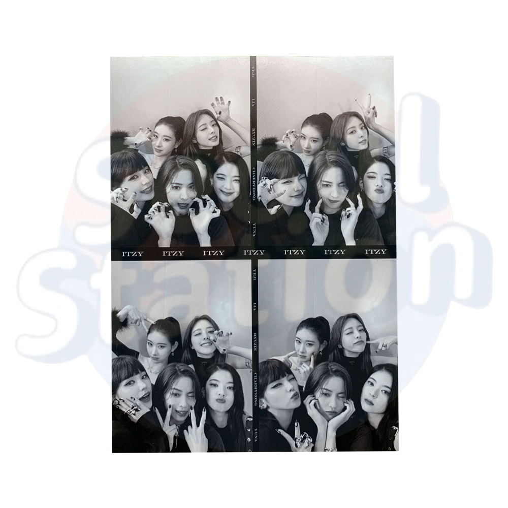 ITZY - CHESHIRE - Limited Edition 4-Cut Unit Postcard whole group
