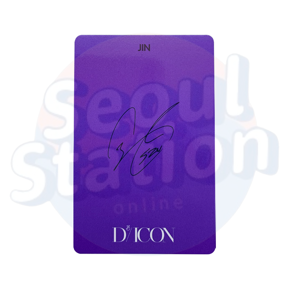 BTS - D'ICON - Photo Card 101 Custom Book - Photo Card - Jin Version