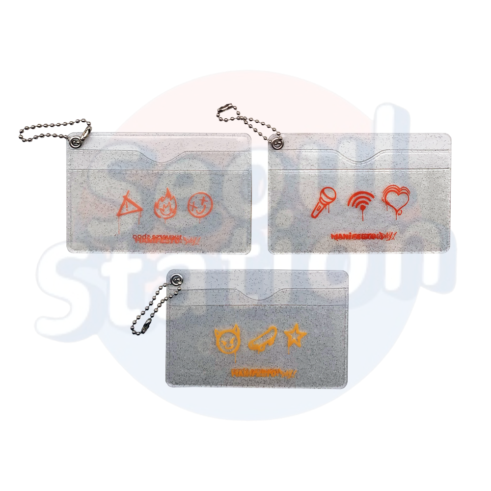 ENHYPEN - MANIFESTO : DAY 1 - WEVERSE Holo Photo Card with Random Transparent Glitter Card Holder