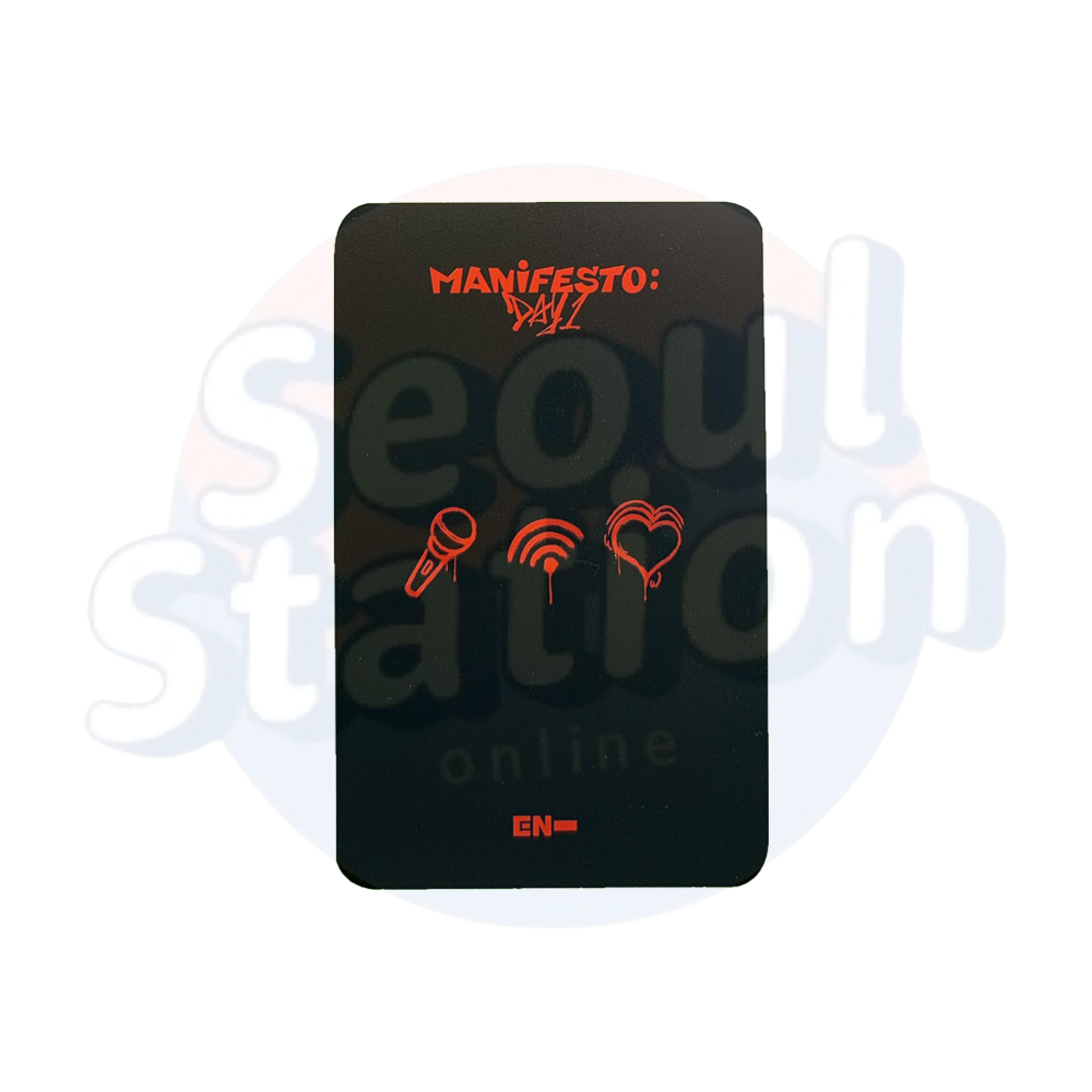 ENHYPEN - MANIFESTO : DAY 1 - Soundwave Photo Card (black back)