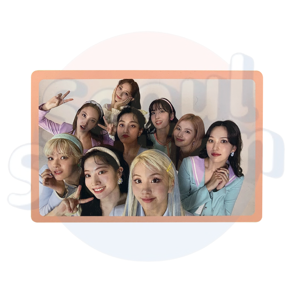 TWICE - FORMULA OF LOVE: O+T=<3 - Photo Card FULL OF LOVE Ver. (apricot) group