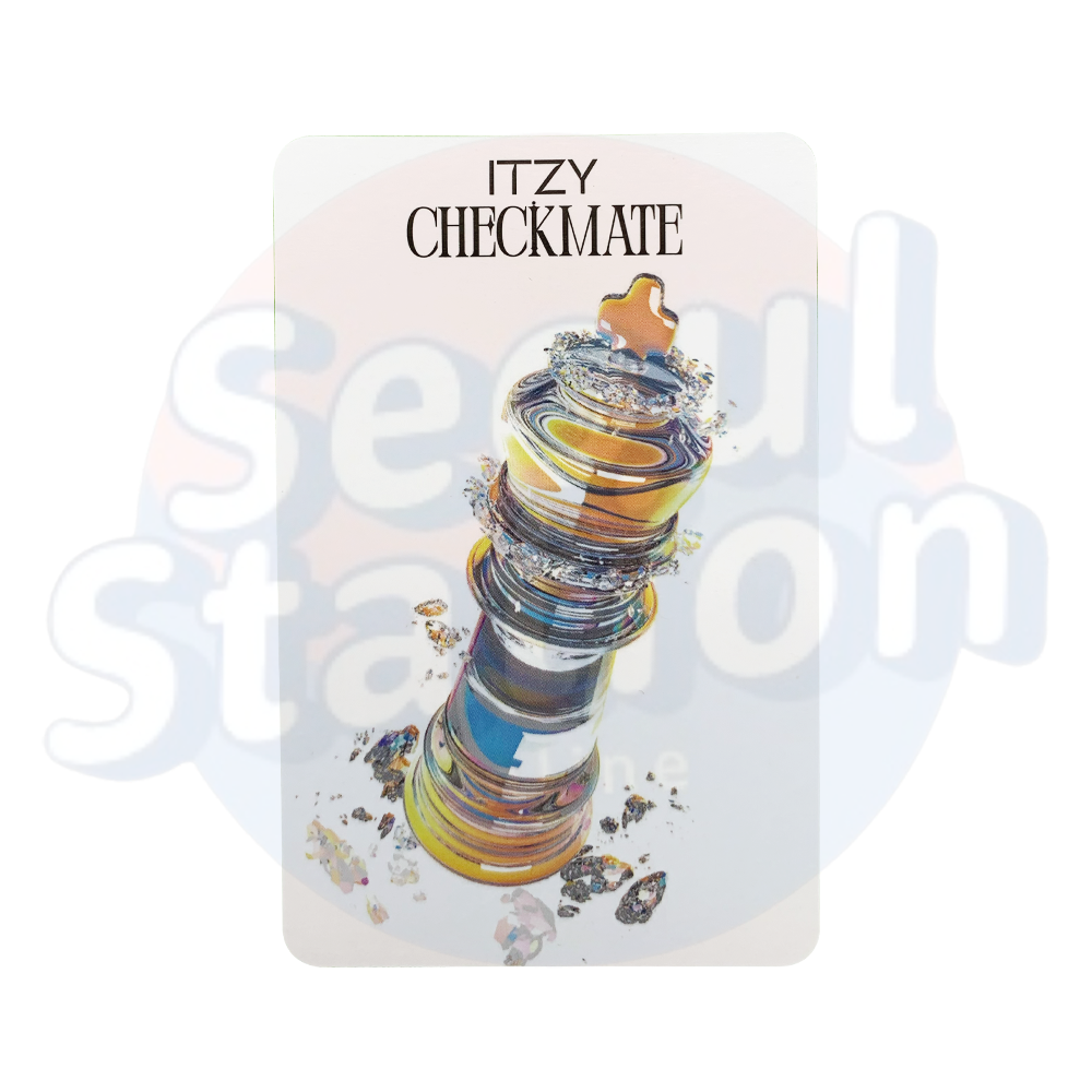ITZY - CHECKMATE - Photo Card - Crystal Glass Ver. (white back)