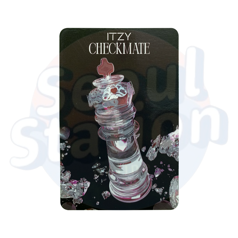 ITZY - CHECKMATE - Photo Card - Heart Crystal Ver. (black back)