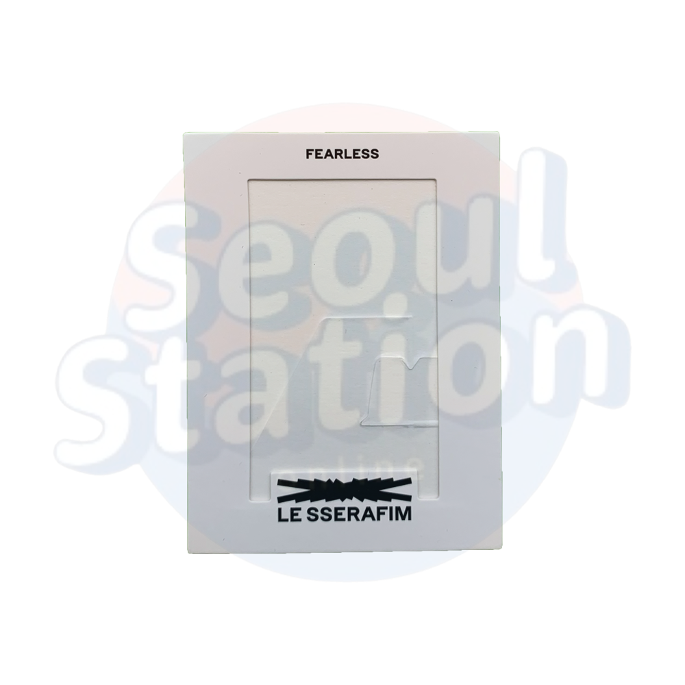 LE SSERAFIM - I'M FEARLESS - WEVERSE Photo Card Frame white