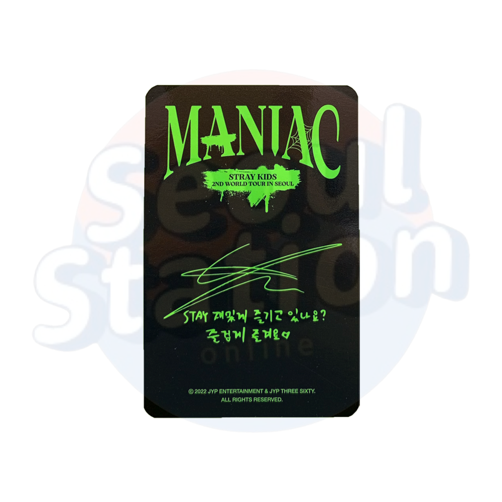 Stray Kids - Lee Know - 2nd WORLD TOUR - MANIAC IN SEOUL - Photo Card