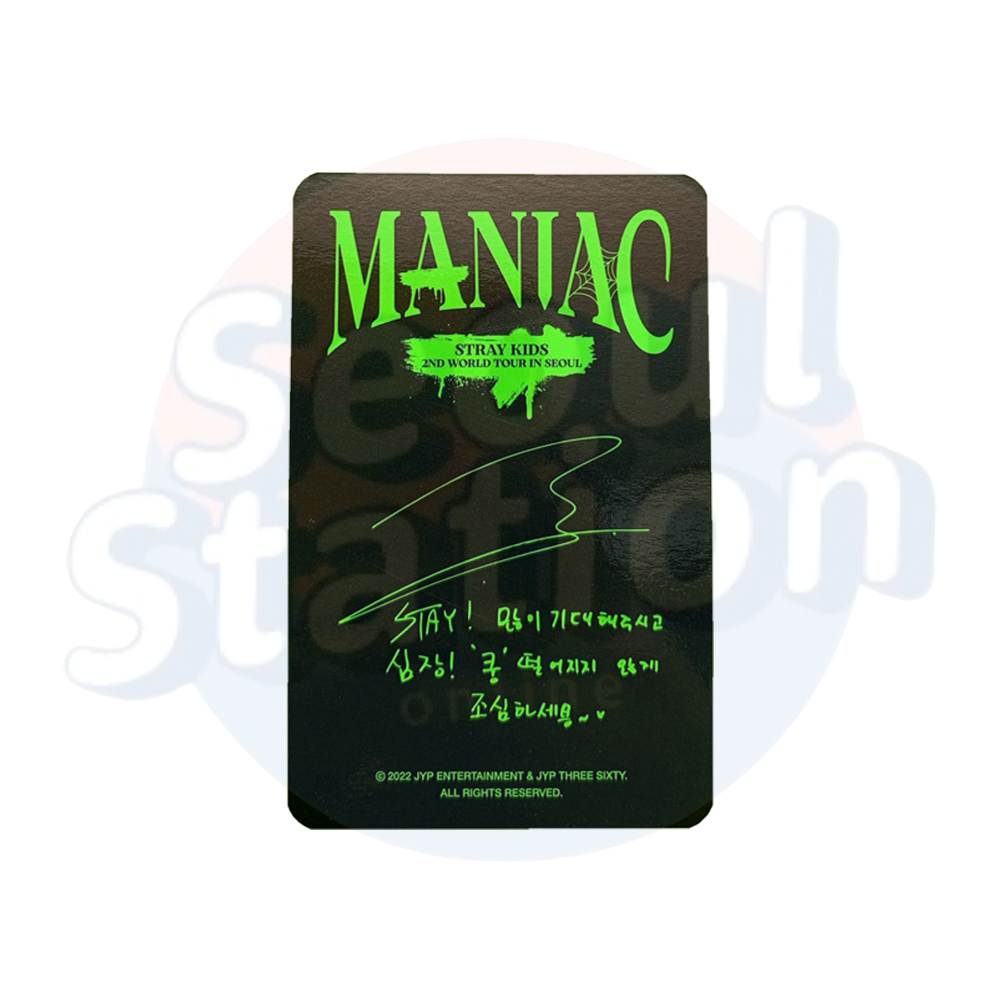 Stray Kids - Han - 2nd WORLD TOUR - MANIAC IN SEOUL - Photo Card