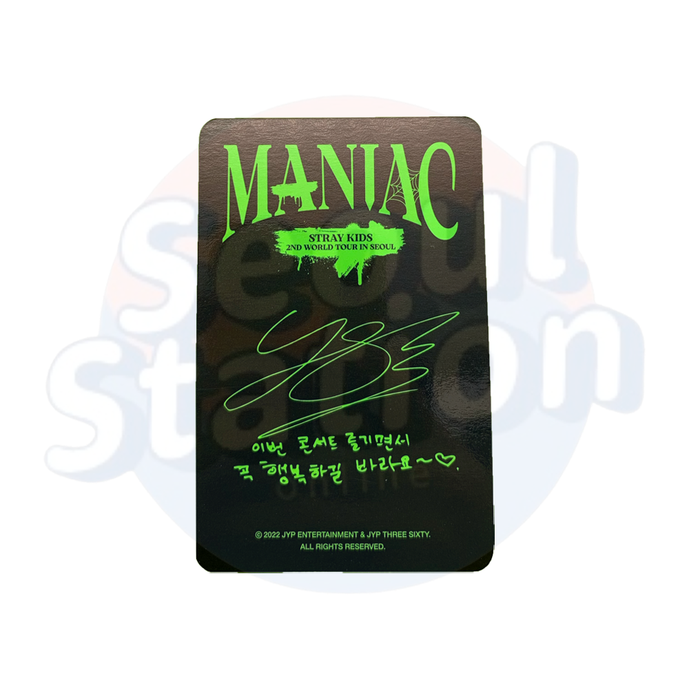 Stray Kids - Felix - 2nd WORLD TOUR - MANIAC IN SEOUL - Photo Card