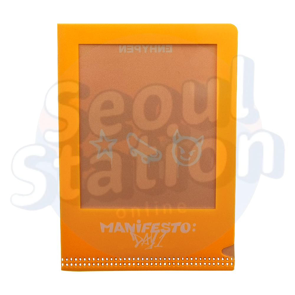 ENHYPEN - MANIFESTO : DAY 1 - WEVERSE Mini L-Holder light orange