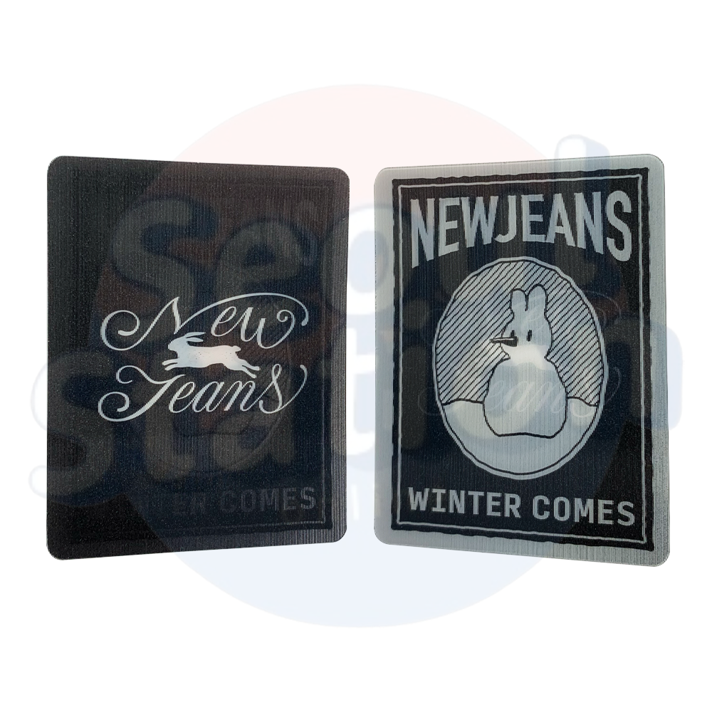 NewJeans - OMG - 1st Single Album - Weverse Lenticular Bookmark black