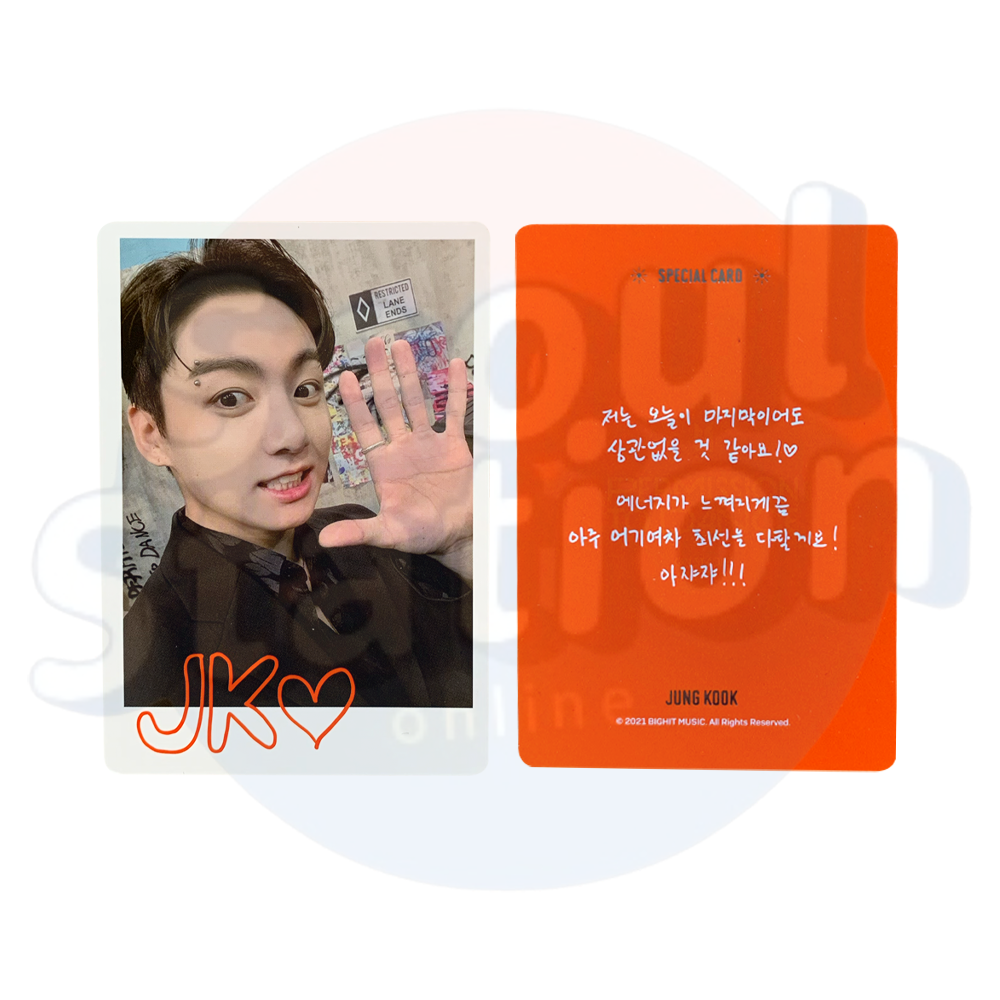 BTS - PERMISSION TO DANCE on Stage - Special Photo Card (Orange Back) jungkook
