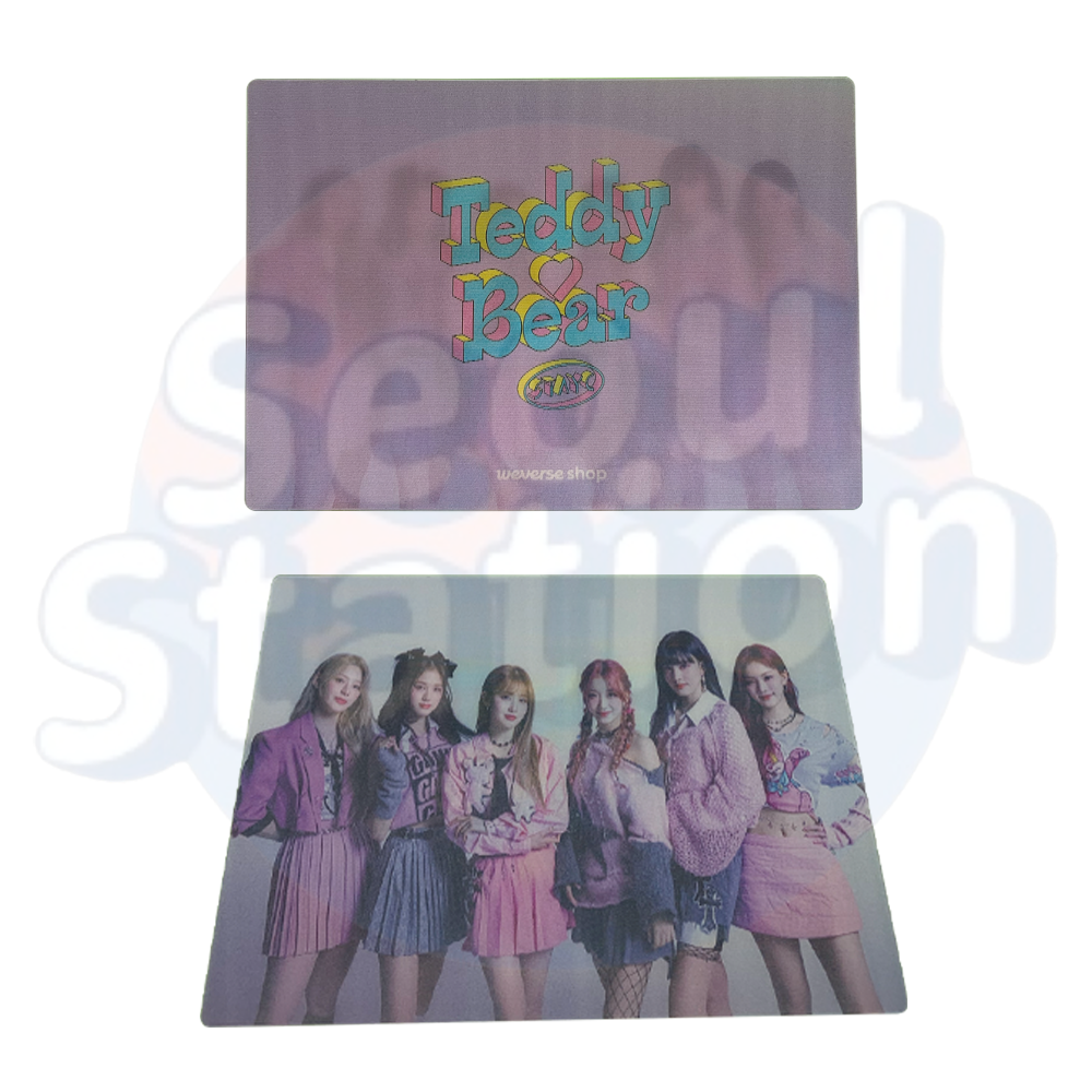 STAYC - Teddy Bear - WEVERSE Post Card purple Lenticular