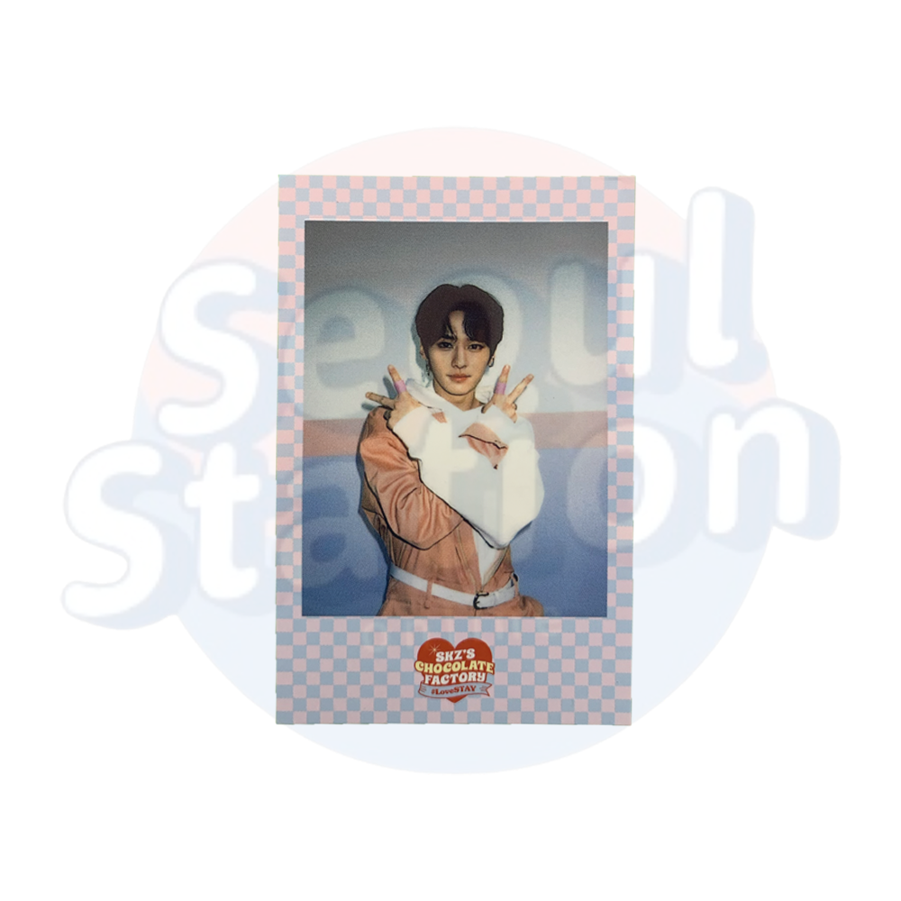Stray Kids - Lee Know - 2ND #LoveStay 'SKZ'S Chocolate Factory' - SKZOO Version Polaroid Double peace sign