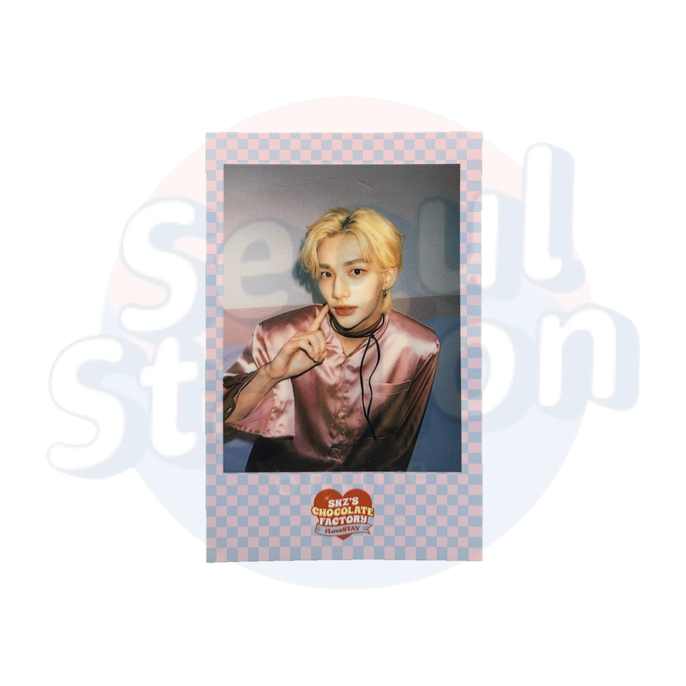 Stray Kids - Hyunjin - 2ND #LoveStay 'SKZ'S Chocolate Factory' - SKZOO Version Polaroid Poking cheek