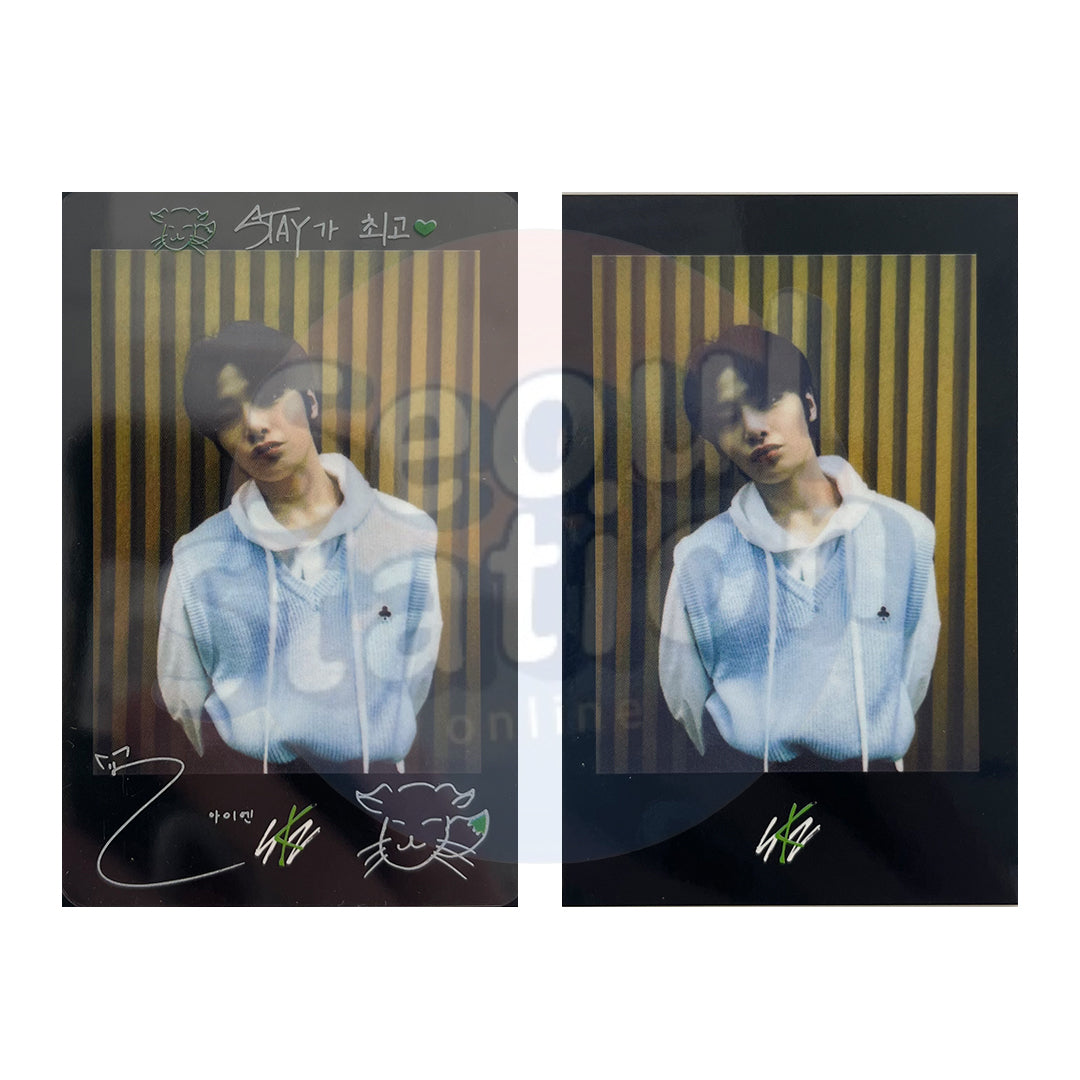 Stray Kids - ODDINARY - Soundwave 2nd Round Polaroid Photo Card + Transparent Frame Card I.N