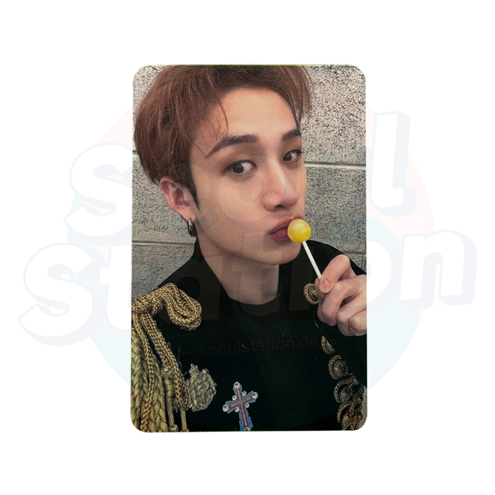 Stray Kids - 樂 - STAR - ROCK STAR - 5th Lucky Draw Event - Soundwave Photo Card (RED back) bang chan