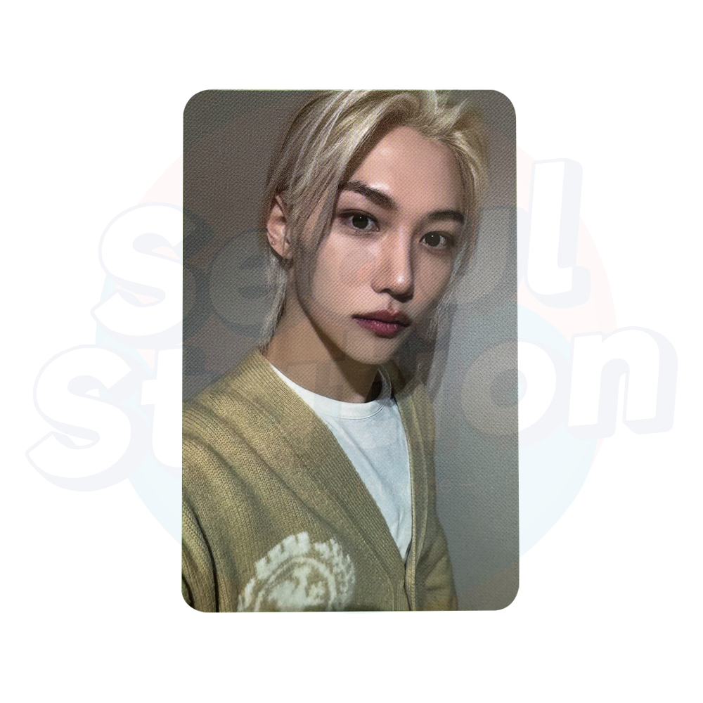 Stray Kids - 樂-STAR - ROCK STAR - 5th Lucky Draw Event - Soundwave Photo Card (GREEN back) felix