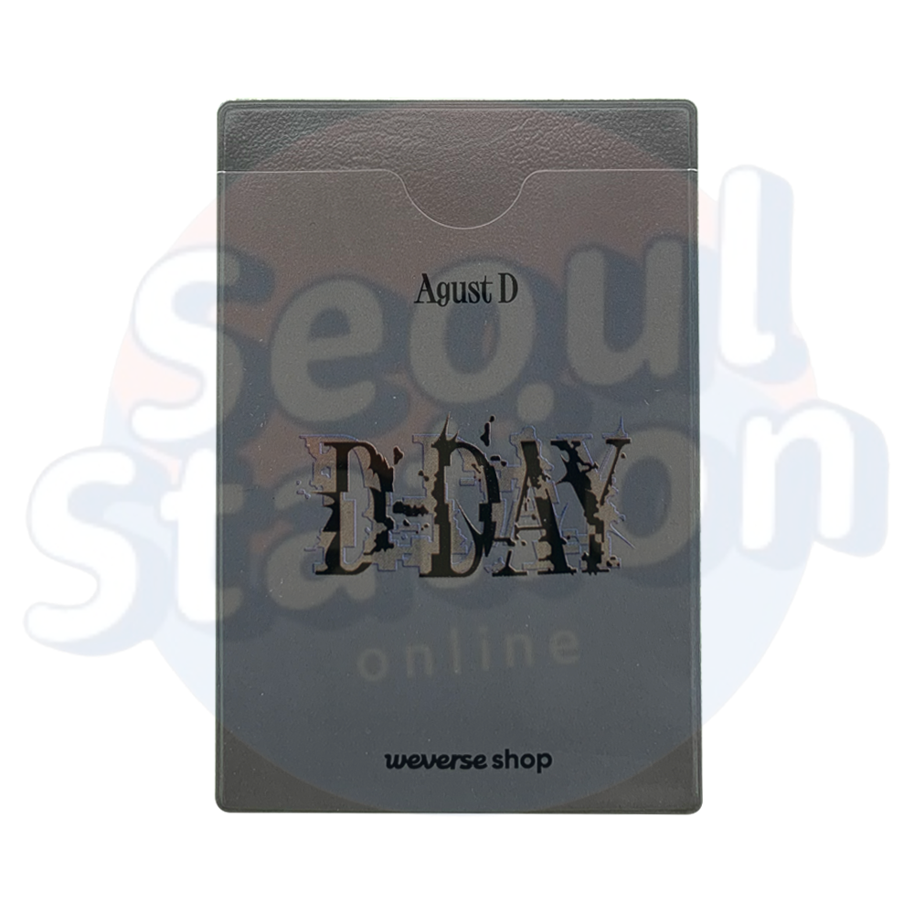 AGUST D - D-DAY - WEVERSE Photo Card Holder grey