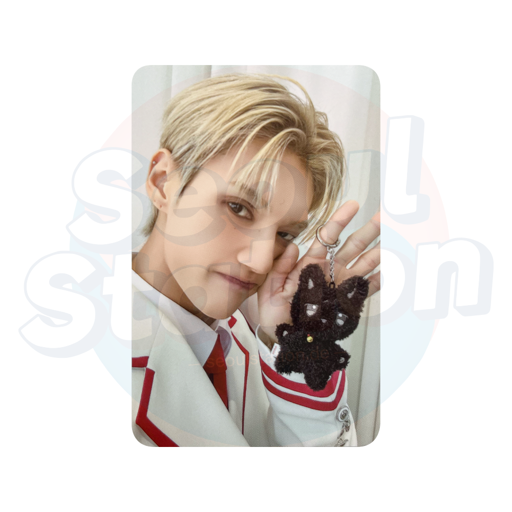 ATEEZ - ANITEEZ IN THE CALLING - ATEEZ X ANITEEZ Pop-Up Store Trading Card - WOOYOUNG holding plushie