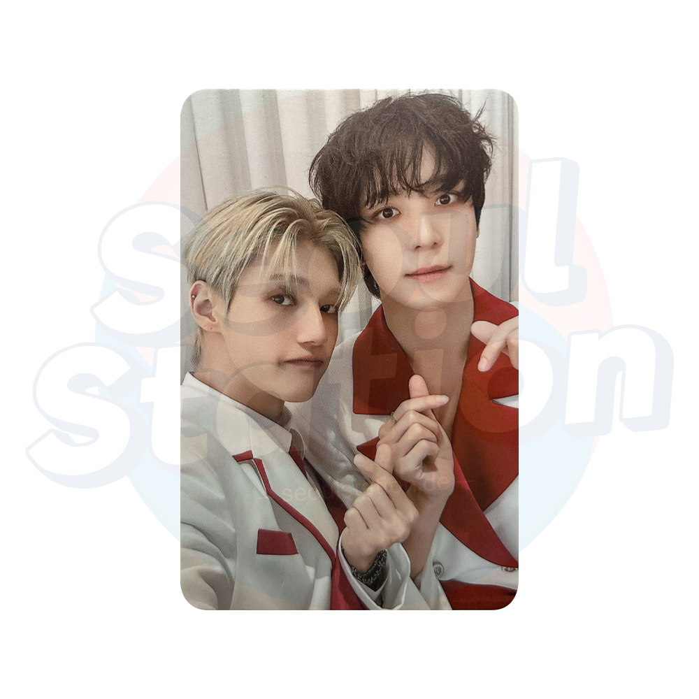 ATEEZ - ANITEEZ IN THE CALLING - ATEEZ X ANITEEZ Pop-Up Store Trading Card - UNIT Ver. wooyoung yunho finger heart