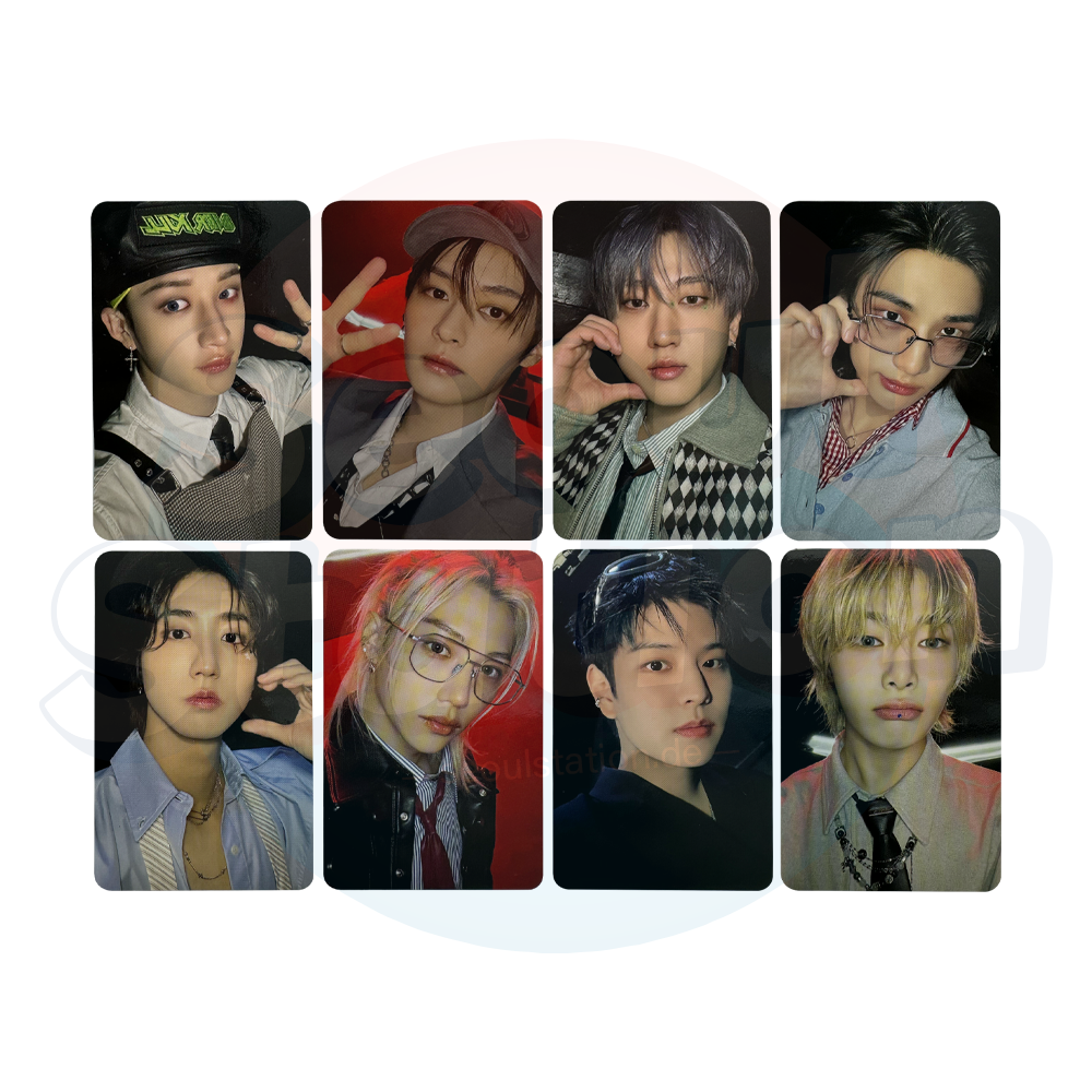 Stray Kids - ATE - Soundwave 2nd Round Lucky Draw Photo Card - SET A (black back)