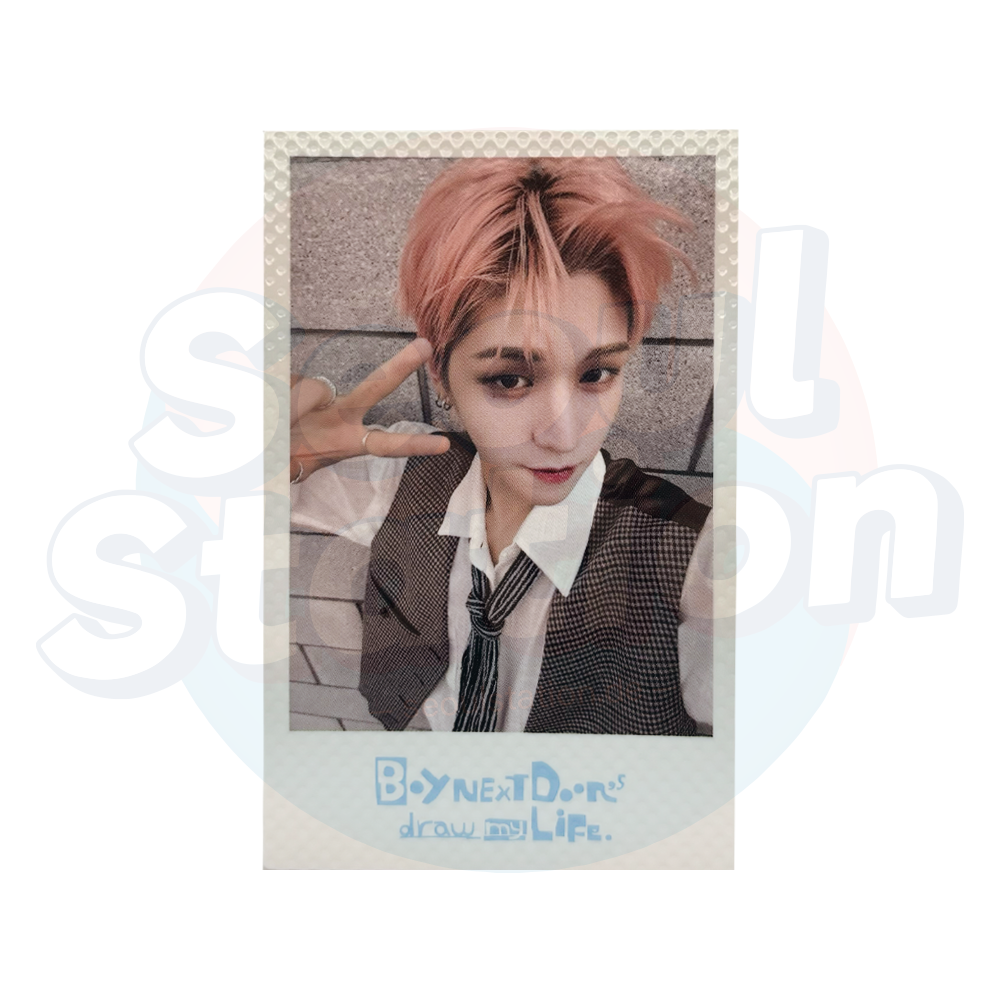 BOYNEXTDOOR - COLLECTED BOOK VOL.1 'draw my LiFe' - Weverse Polaroid Photo Card riwoo brick wall